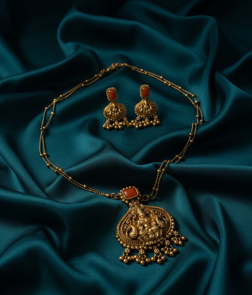 One pendent Lakshmi set